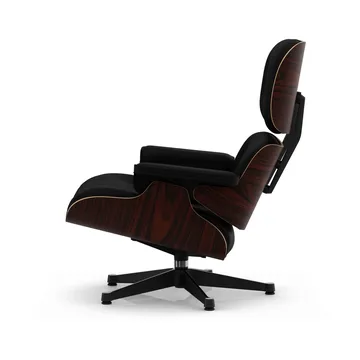 Eames Lounge Chair New Dimensions - 66 Nero-05 santos palisander-pol. steel-black - Vitra