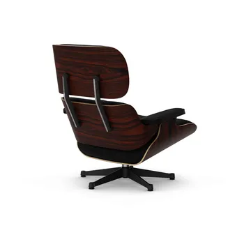 Eames Lounge Chair New Dimensions - 66 Nero-05 santos palisander-pol. steel-black - Vitra