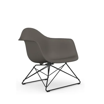 Eames plastic armchair LAR fåtölj - Granite grey-Black - Vitra
