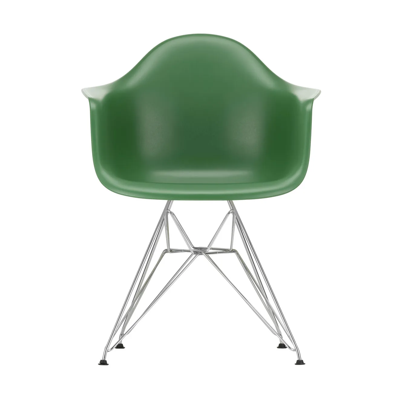 Eames Plastic Armchair RE DAR stol, 17 emerald -chrome Vitra