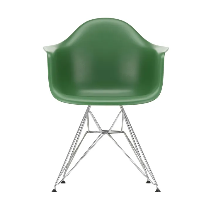 Eames Plastic Armchair RE DAR stol - 17 emerald -chrome - Vitra