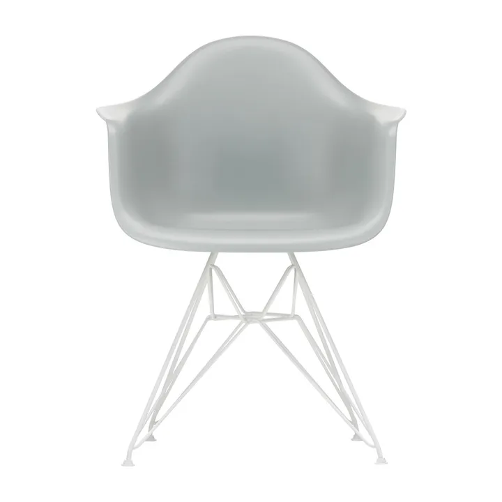 Eames Plastic Armchair RE DAR stol - 24 light grey-white - Vitra