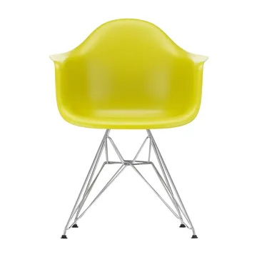 Eames Plastic Armchair RE DAR stol - 34 mustard-chrome - Vitra