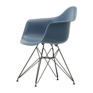 Eames Plastic Armchair RE DAR stol - 83 sea blue-black - Vitra