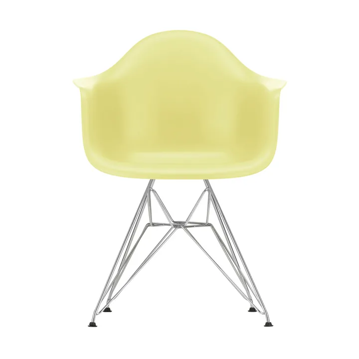 Eames Plastic Armchair RE DAR stol - 92 citron-chrome - Vitra