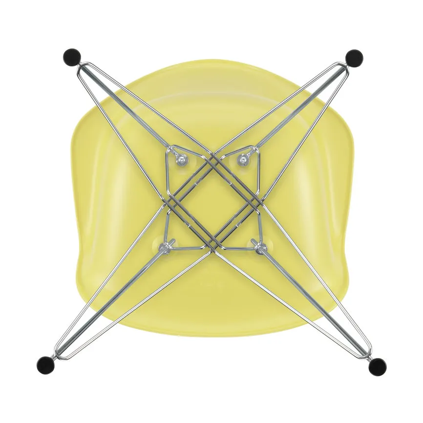 Eames Plastic Armchair RE DAR stol, 92 citron-chrome Vitra