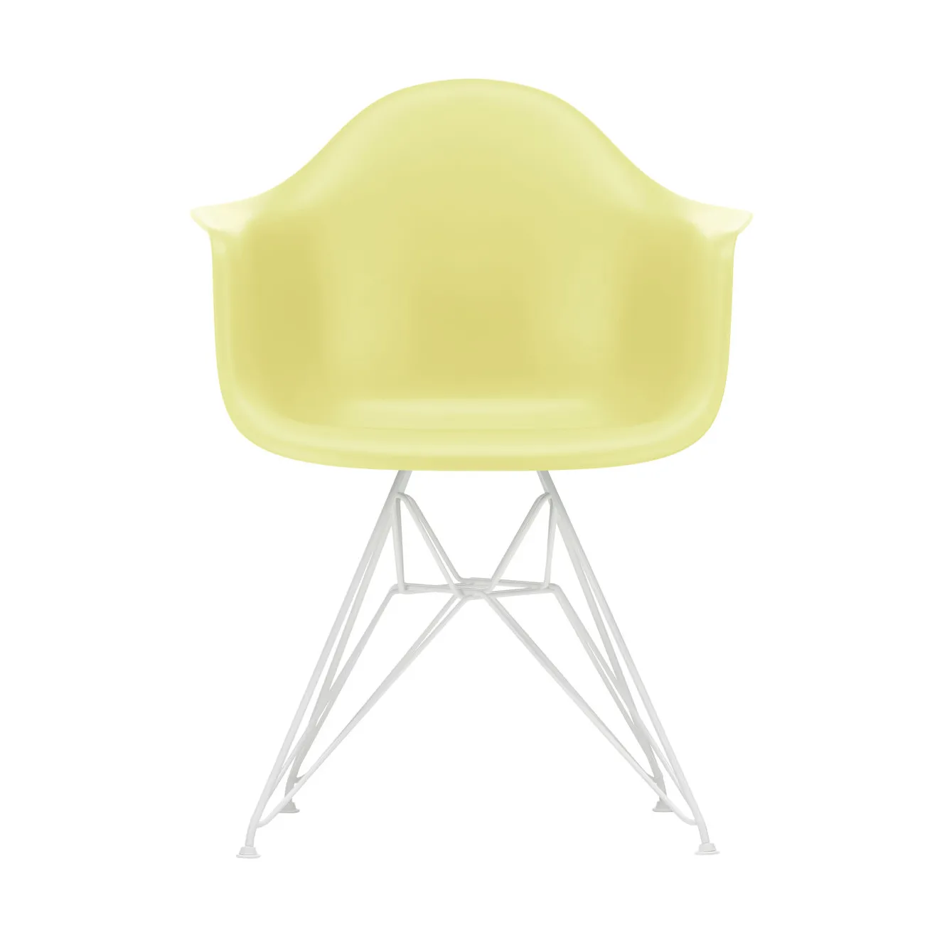 Eames Plastic Armchair RE DAR stol, 92 citron-white Vitra