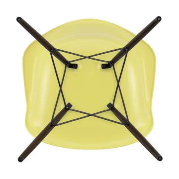 Eames Plastic Armchair RE DAW stol - 92 citron-dark maple - Vitra