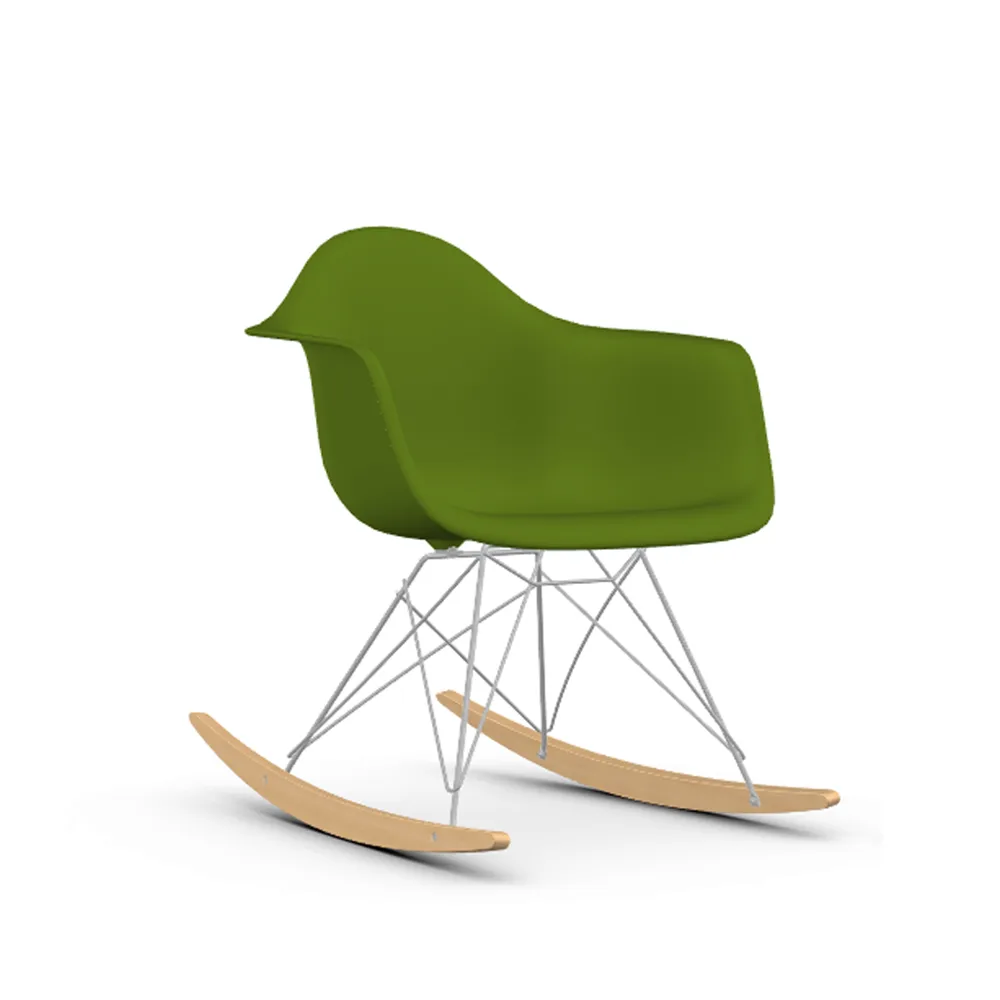 Eames Plastic Armchair RE RAR gungstol, 48 forest-chrome-golden maple Vitra