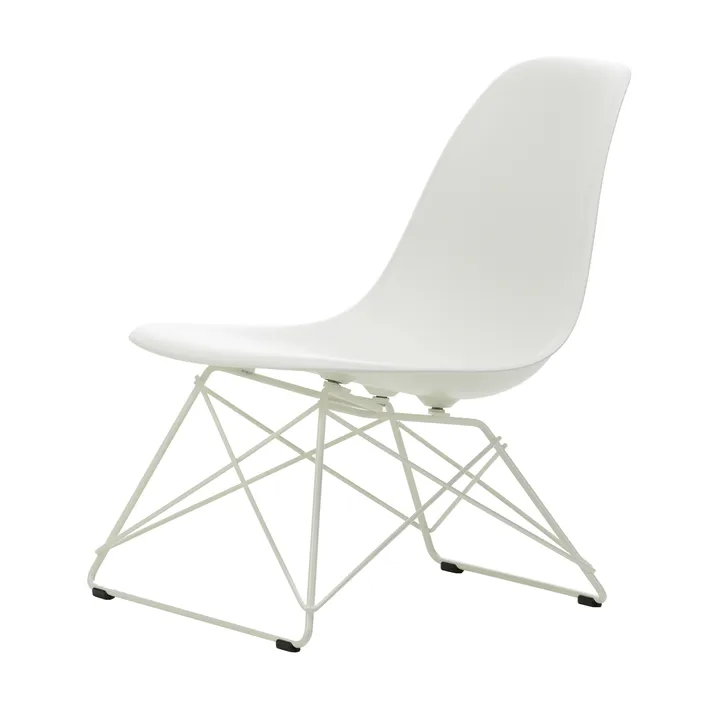 Eames Plastic Side Chair LSR loungestol - White-white - Vitra