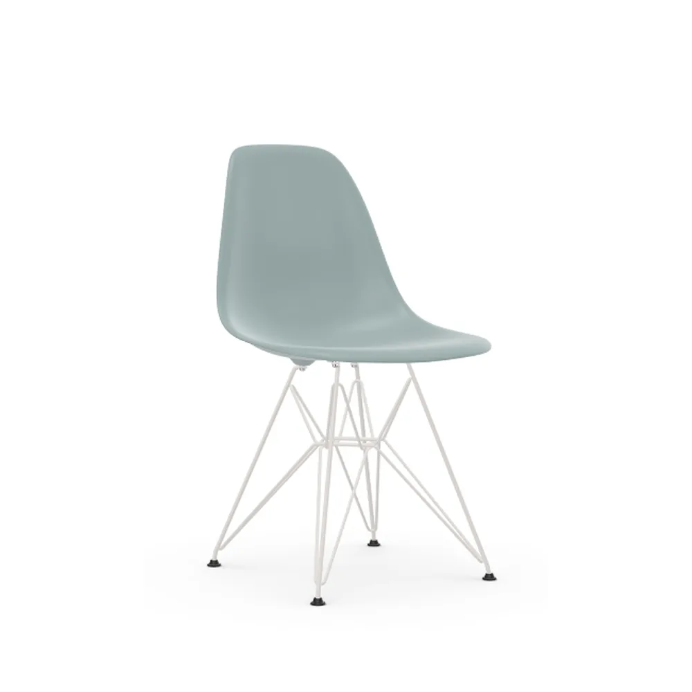 Eames Plastic Side Chair RE DSR stol, 23 ice grey-white Vitra