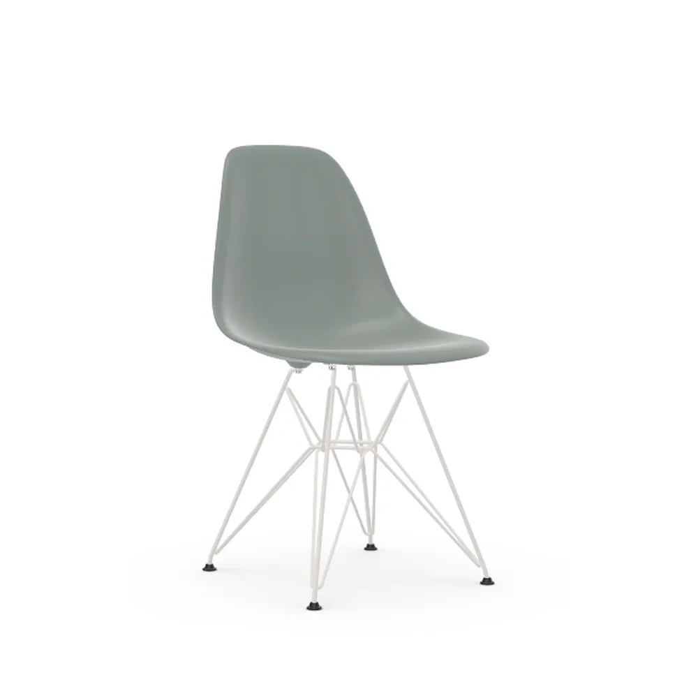 Eames Plastic Side Chair RE DSR stol, 24 light grey-white Vitra