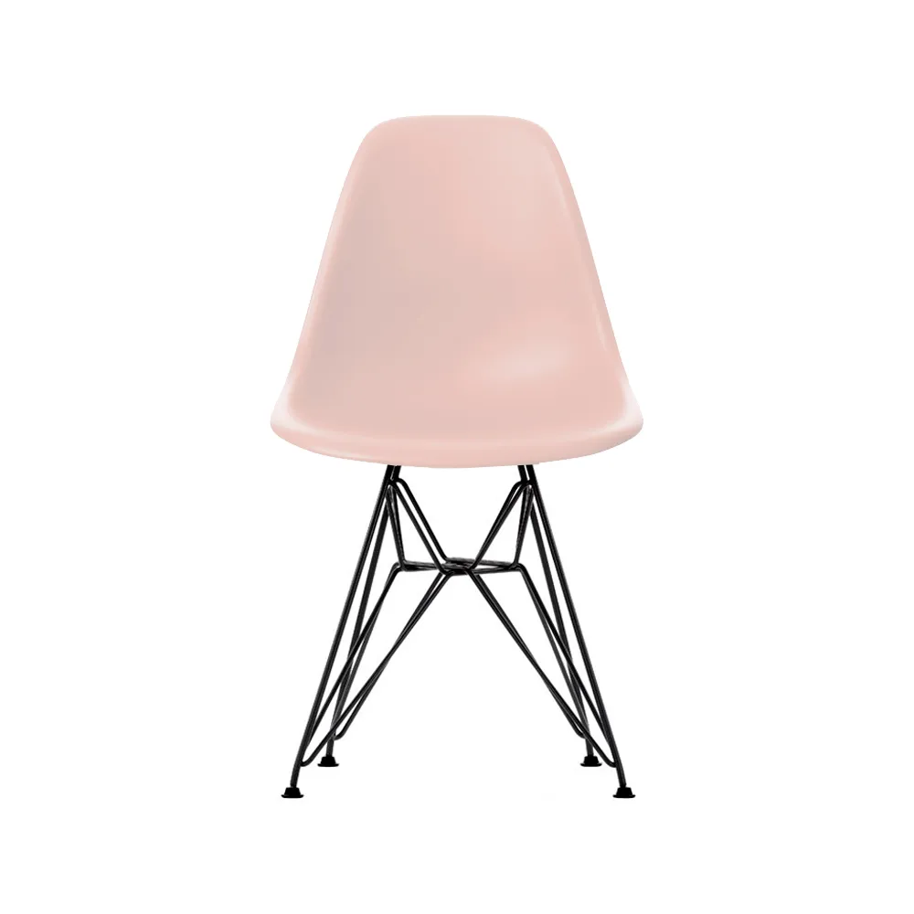 Eames Plastic Side Chair RE DSR stol, 41 pale rose-basic dark Vitra