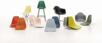 Eames Plastic Side Chair RE DSR stol - White-white - Vitra