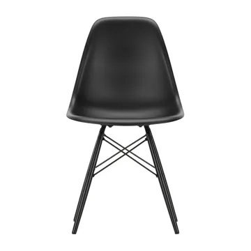 Eames Plastic Side Chair RE DSW stol - 12 deep black-black maple - Vitra