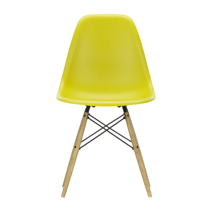 Eames Plastic Side Chair RE DSW stol - 34 mustard-ash - Vitra