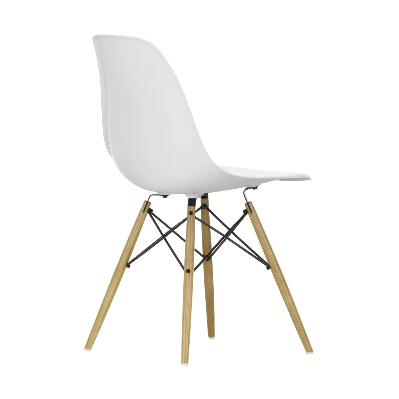 Eames Plastic Side Chair RE DSW stol, 85 cotton white-ash Vitra