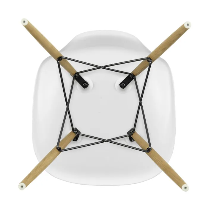 Eames Plastic Side Chair RE DSW stol, 85 cotton white-ash Vitra