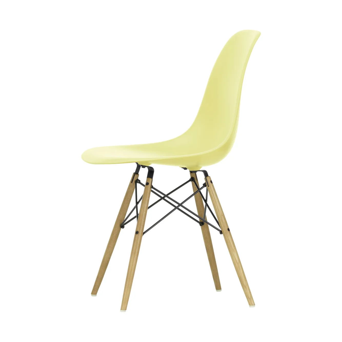 Eames Plastic Side Chair RE DSW stol, 92 citron-ash Vitra