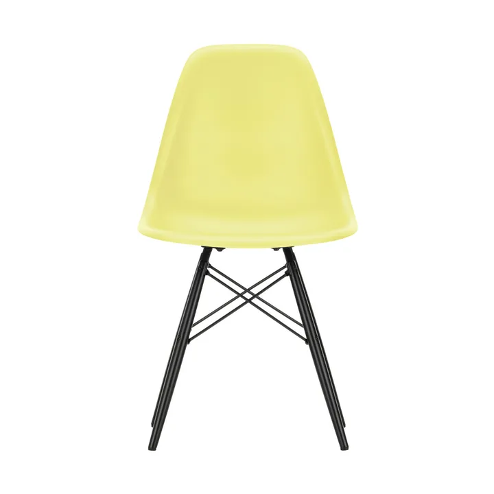 Eames Plastic Side Chair RE DSW stol - 92 citron-black maple - Vitra