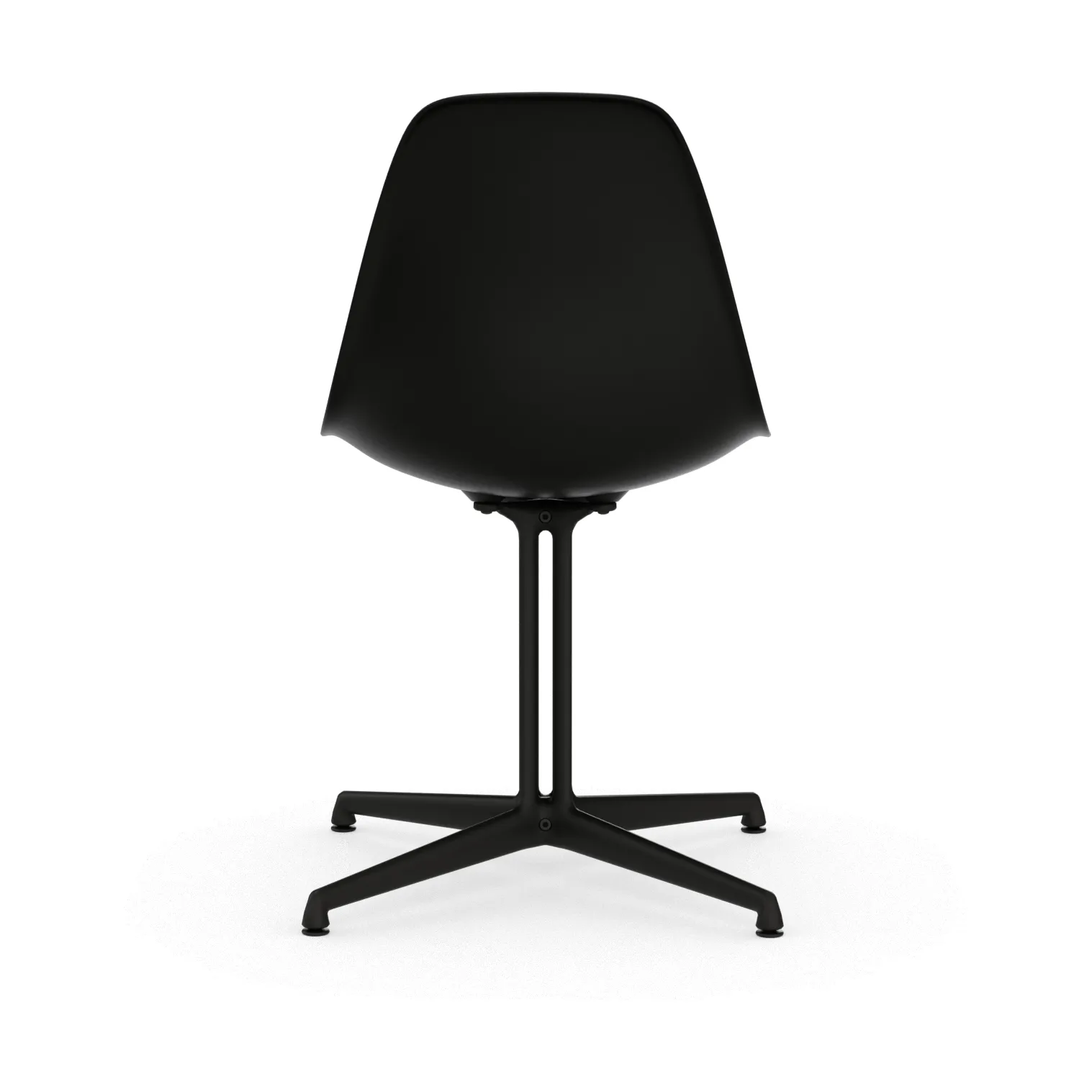 Eames Plastic Side Chair RE La Fonda base, 12 deep black-30 basic dark powder coated Vitra