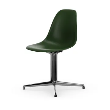Eames Plastic Side Chair RE La Fonda base - 48 forest-03 polished aluminium - Vitra
