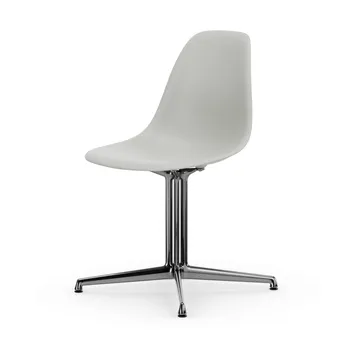 Eames Plastic Side Chair RE La Fonda base - 85 cotton white-03 polished aluminium - Vitra