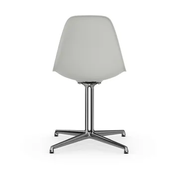 Eames Plastic Side Chair RE La Fonda base - 85 cotton white-03 polished aluminium - Vitra