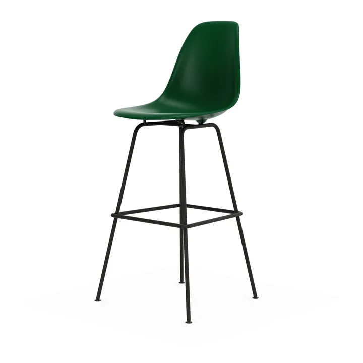 Eames Plastic Stool RE barpall - High Emerald green-black - Vitra