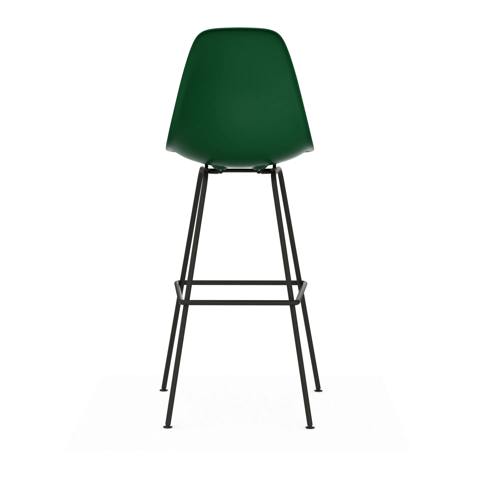 Eames Plastic Stool RE barpall, High Emerald green-black Vitra