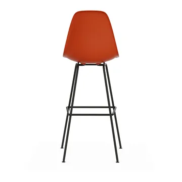 Eames Plastic Stool RE barpall - High Rust orange-black - Vitra
