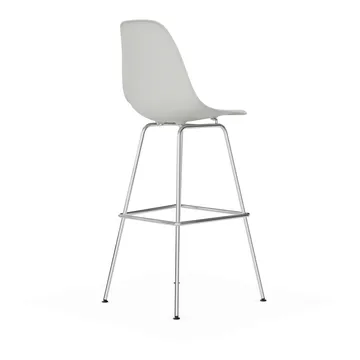 Eames Plastic Stool RE barpall - High White-chrome - Vitra