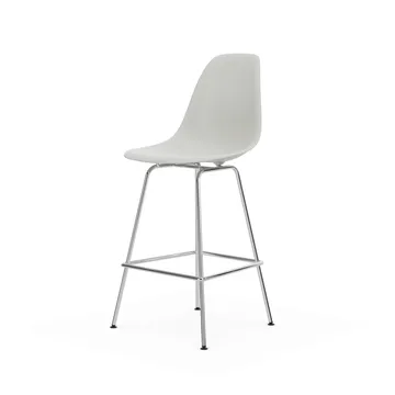 Eames Plastic Stool RE barpall - Medium White-chrome - Vitra