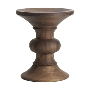 Eames Stool rund sittpall model B - Dark walnut, Ø33x38 cm - Vitra
