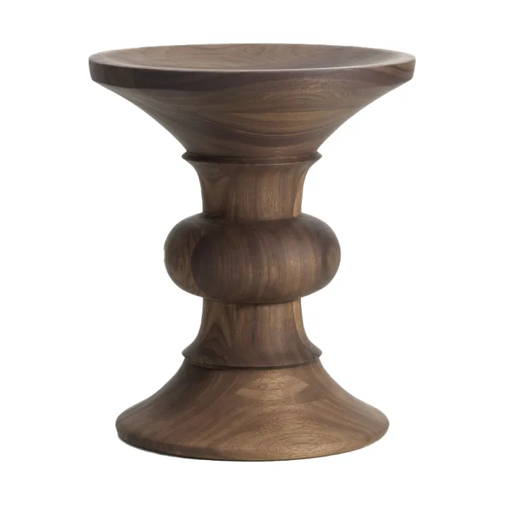 Eames Stool sittpall model B, Dark walnut Vitra