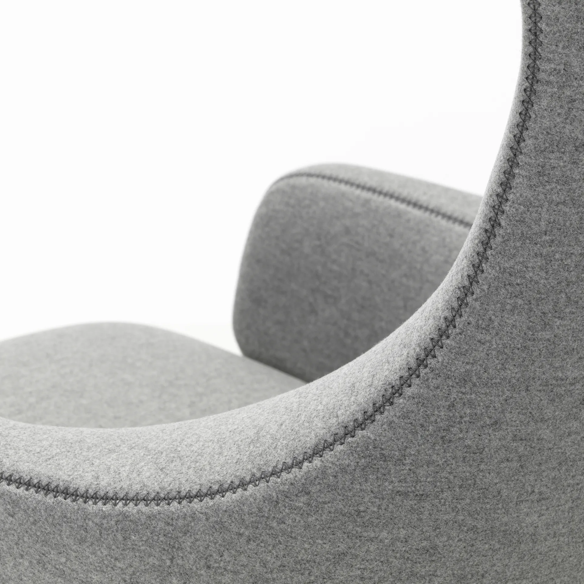 Grand repos fåtölj aluminiumstativ, Cosy 2 pebble grey Vitra