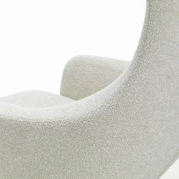 Grand Repos fåtölj & Ottoman aluminiumstativ - Nubia 01 ivory-pearl - Vitra