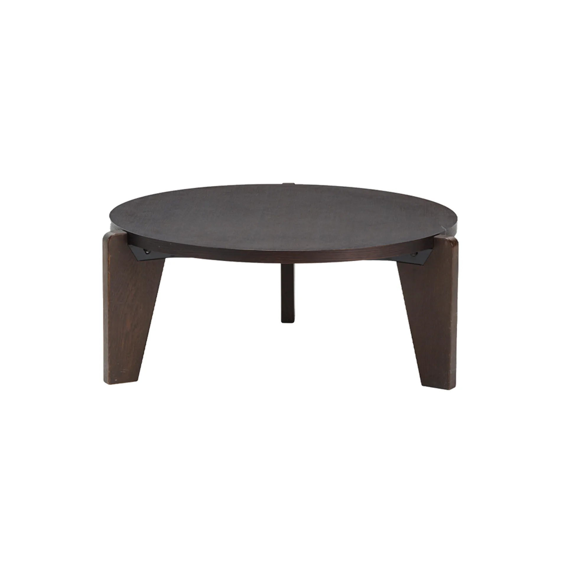 Guéridon bas soffbord, Dark oak Vitra