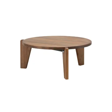 Guéridon bas soffbord - Oiled walnut - Vitra