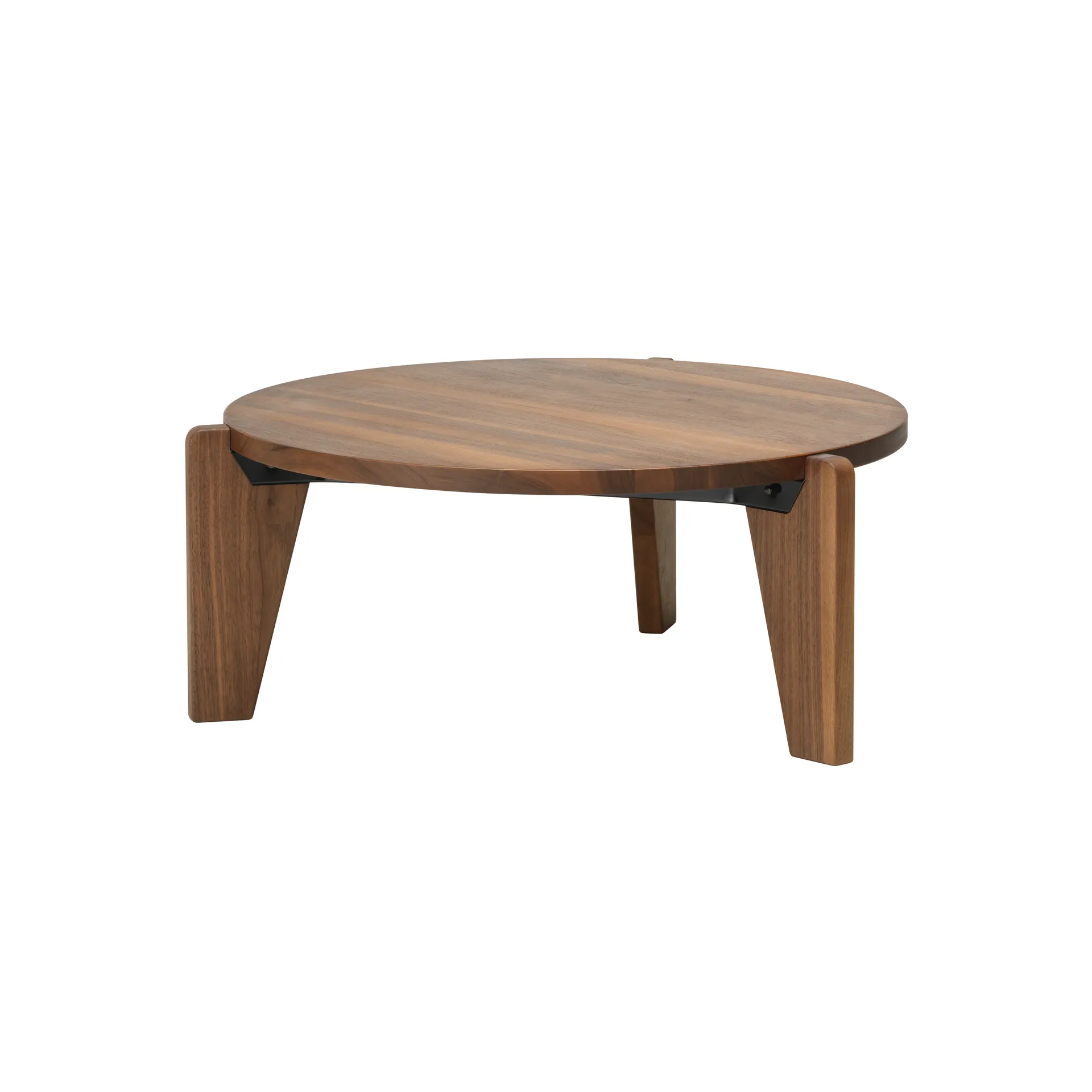 Guéridon bas soffbord, Oiled walnut Vitra