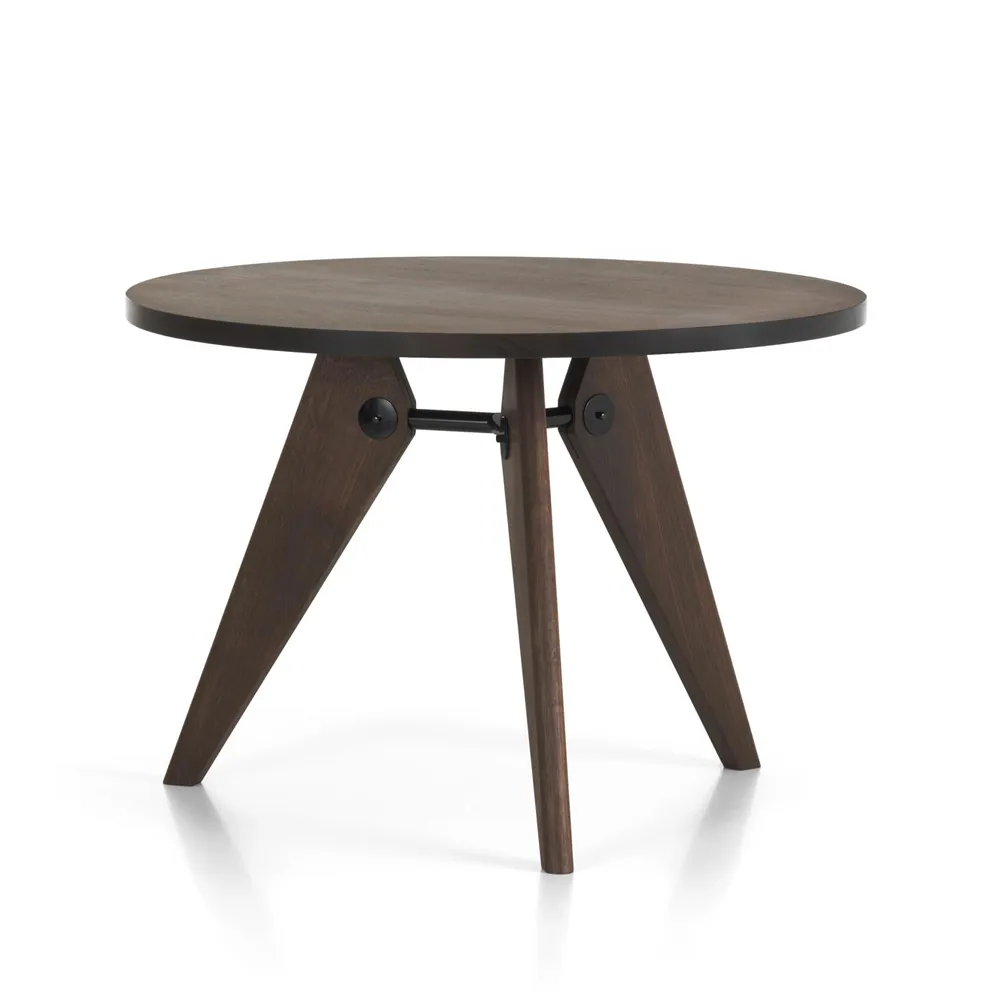 Guéridon matbord, Dark oak ø105cm Vitra