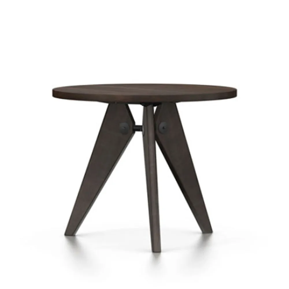 Guéridon matbord, Dark oak ø90cm Vitra