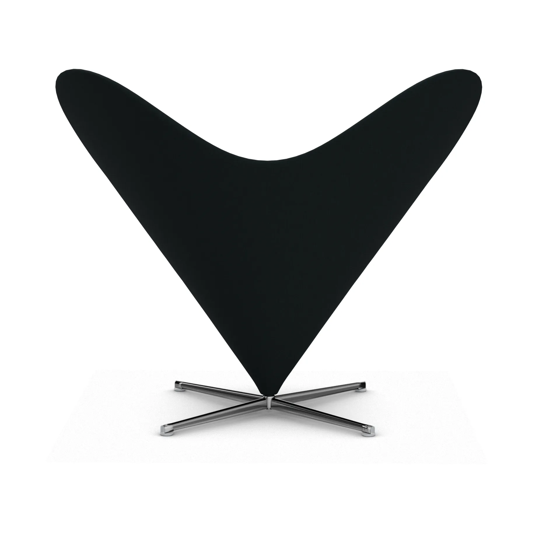 Heart Cone Chair fåtölj, Hola sea green-rostfritt stål Vitra