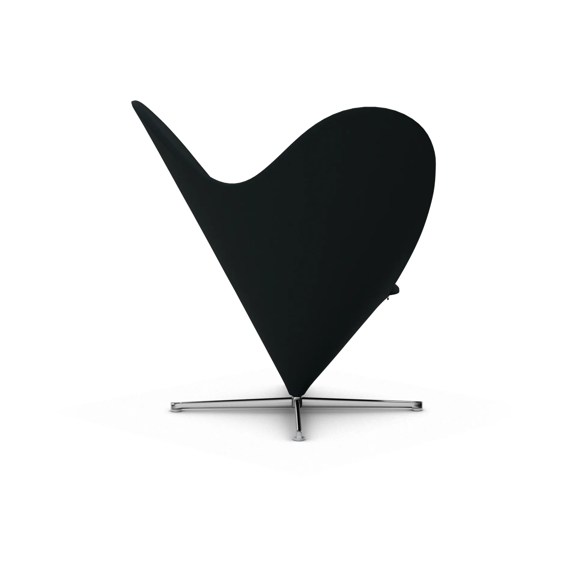Heart Cone Chair fåtölj, Hola sea green-rostfritt stål Vitra