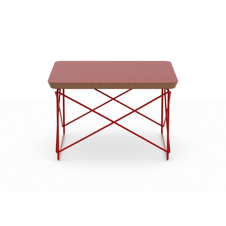 LTR occasional table sidobord - Linoleum dark brick-eames classic red - Vitra
