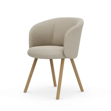 Mikado karmstol - Nubia Cream-pearl-natural oak - Vitra