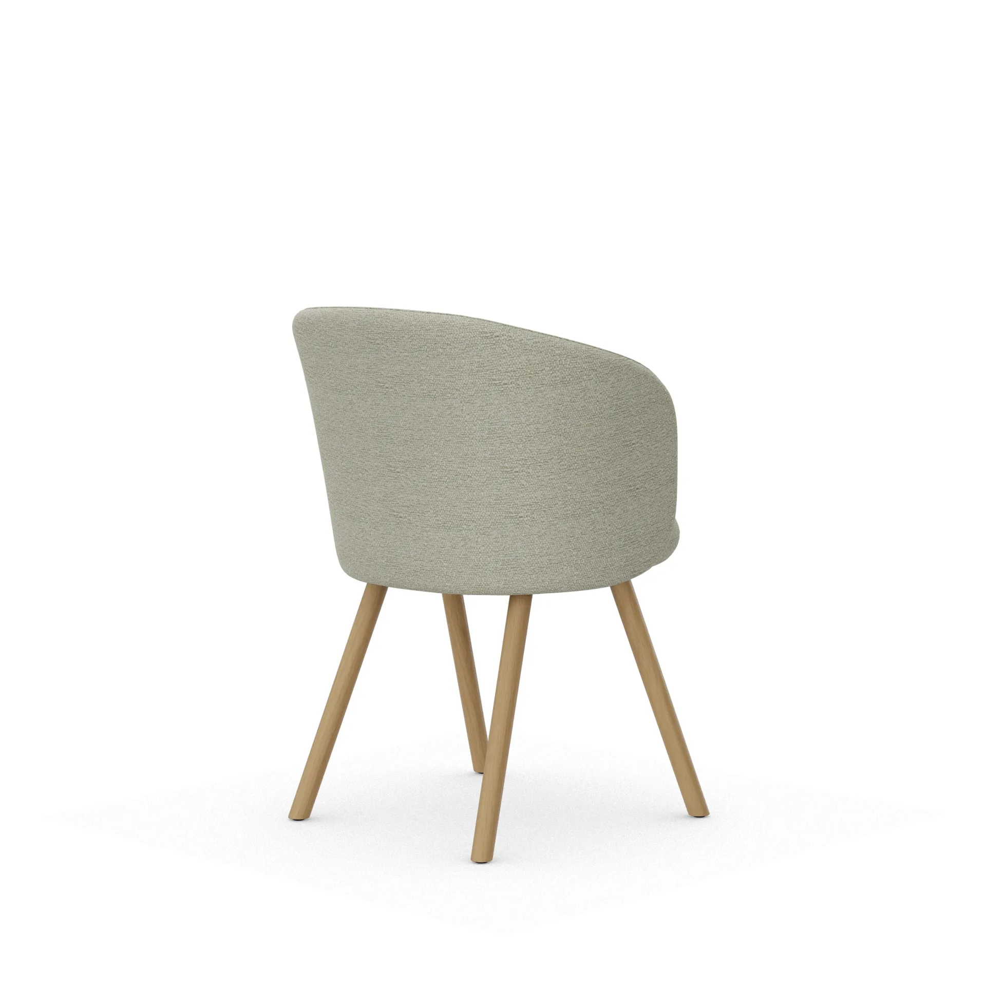 Mikado karmstol, Nubia Cream-sand-natural oak Vitra