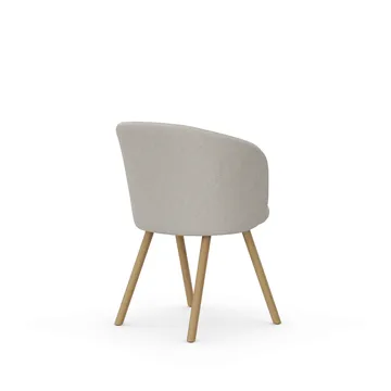 Mikado karmstol - Nubia Ivory-pearl-natural oak - Vitra