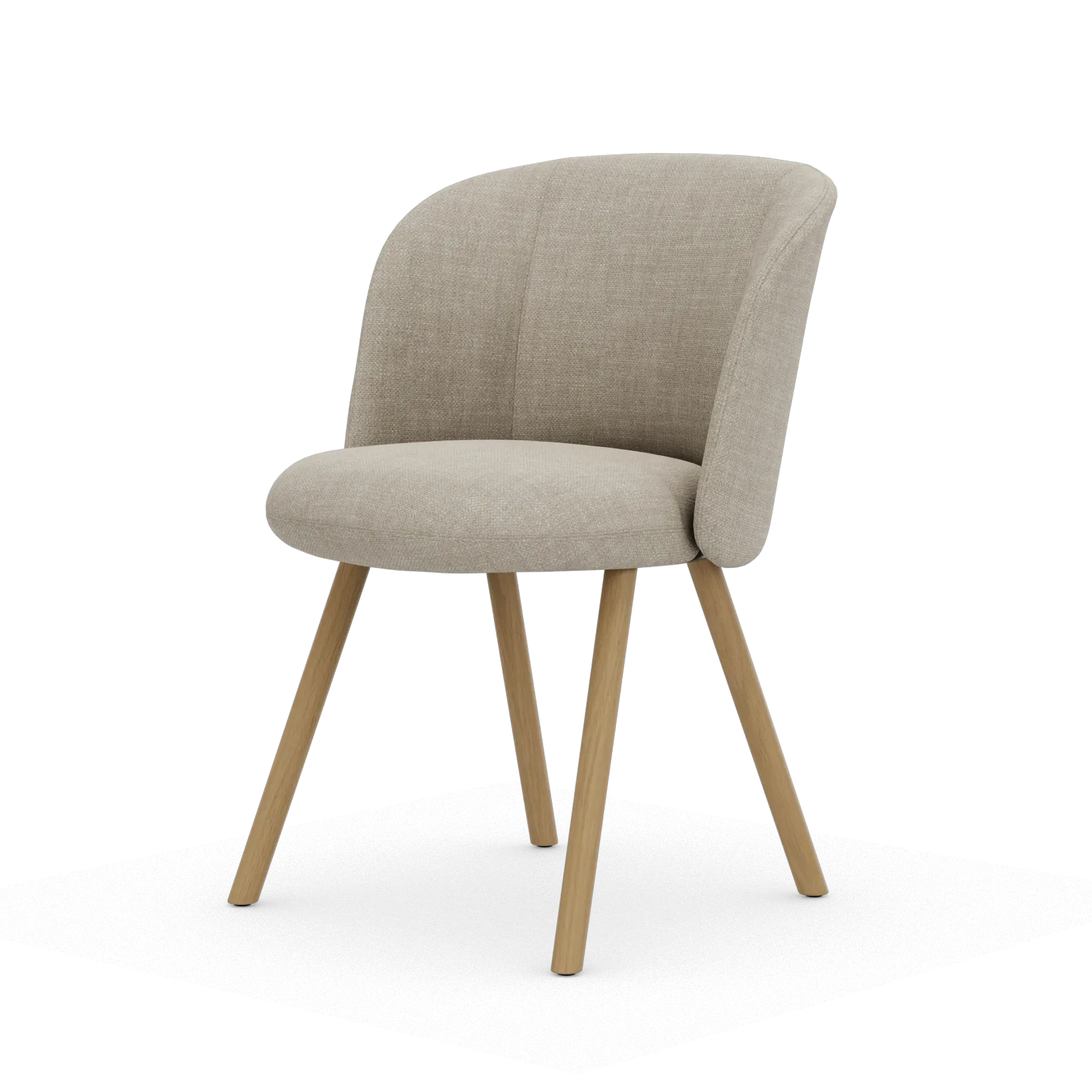 Mikado Side Chair stol, Savana Pearl melange-natural oak Vitra