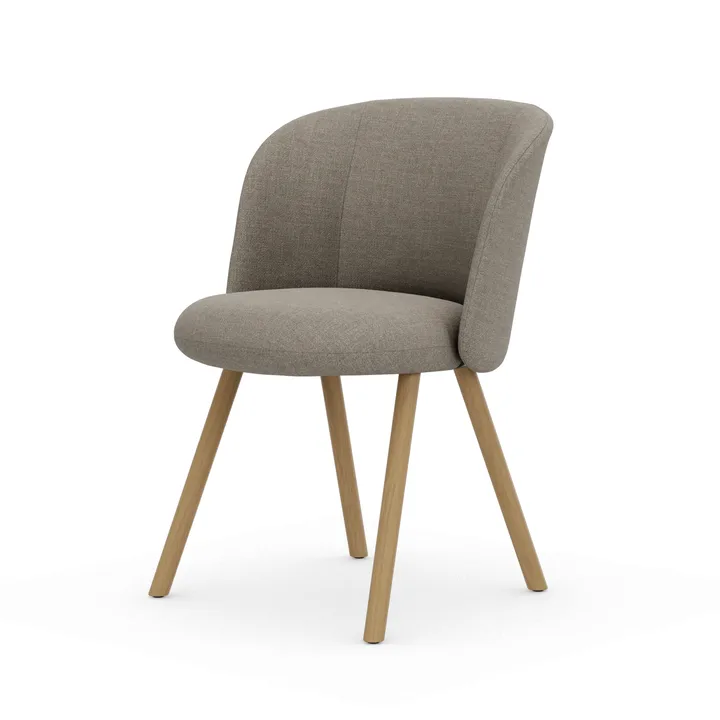 Mikado Side Chair stol - Savana Sand melange-natural oak - Vitra